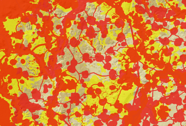 Ausschlussflächen (rot) und Restriktionsflächen (gelb)