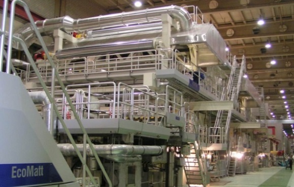 Papierproduktionsmaschine der Sappi Ehingen GmbH