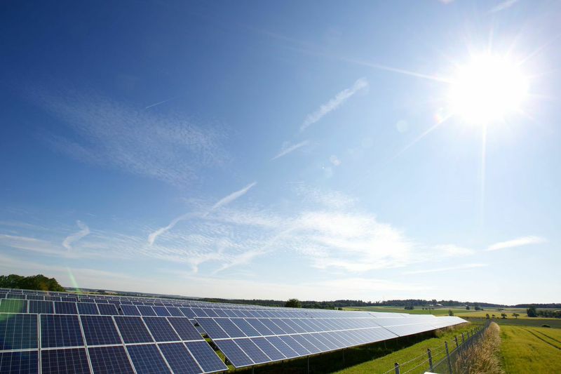 Photovoltaikmodule im Solarpark Reute