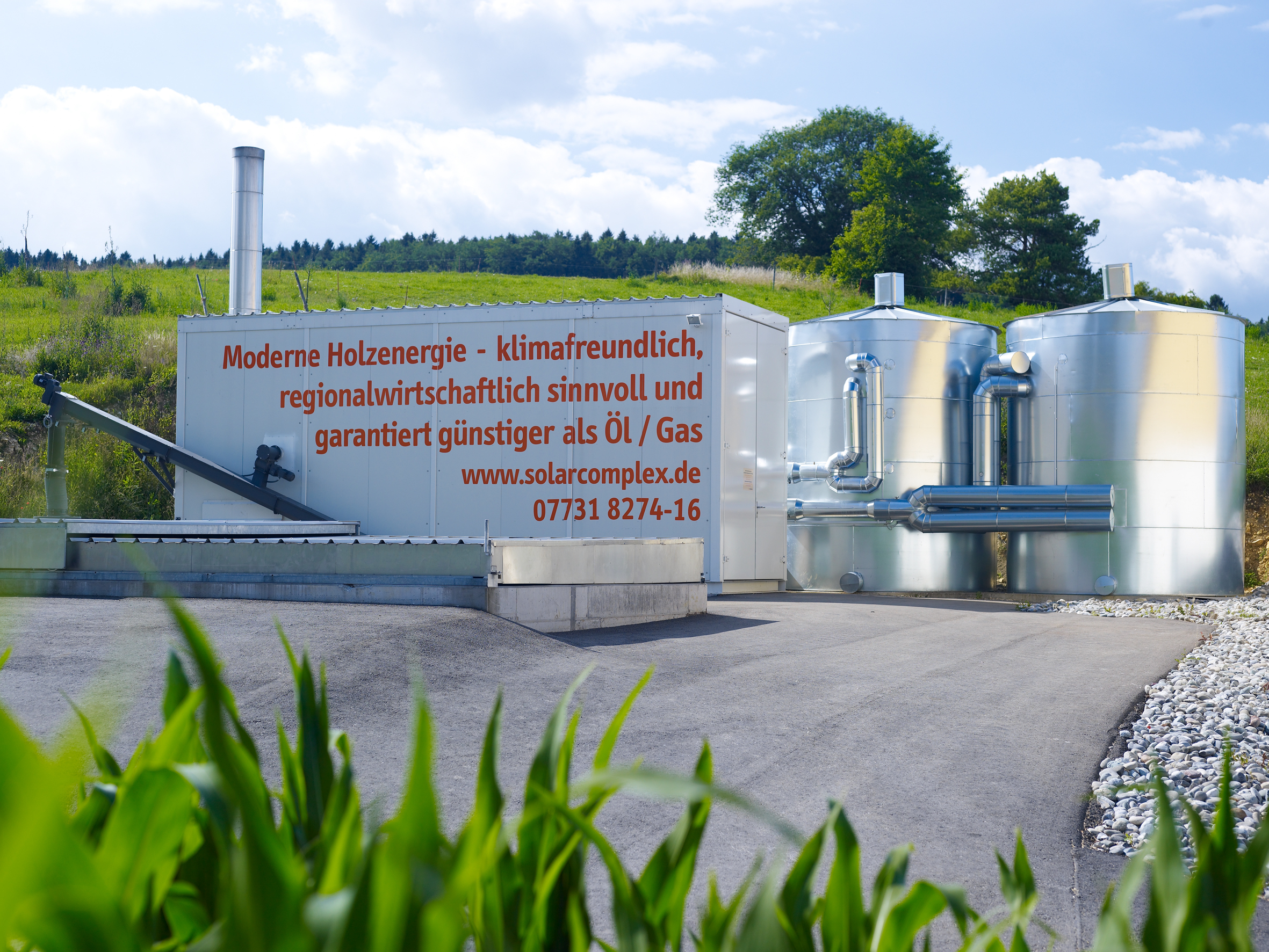 Heizzentrale des Bioenergiedorfs Mauenheim