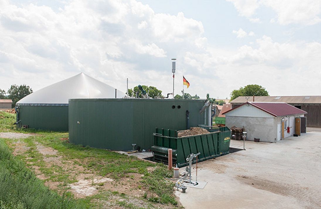 Biogasanlage im Bioenergiedorf Niederstetten-Streichental