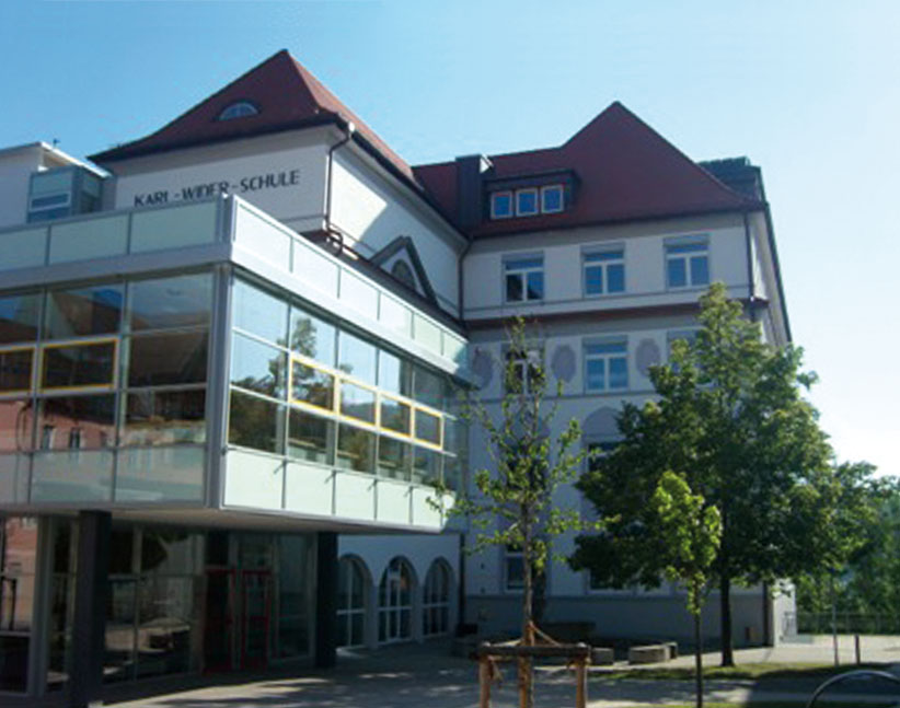 Gebäude der Karl-Wider-Schule in Oberndorf am Neckar