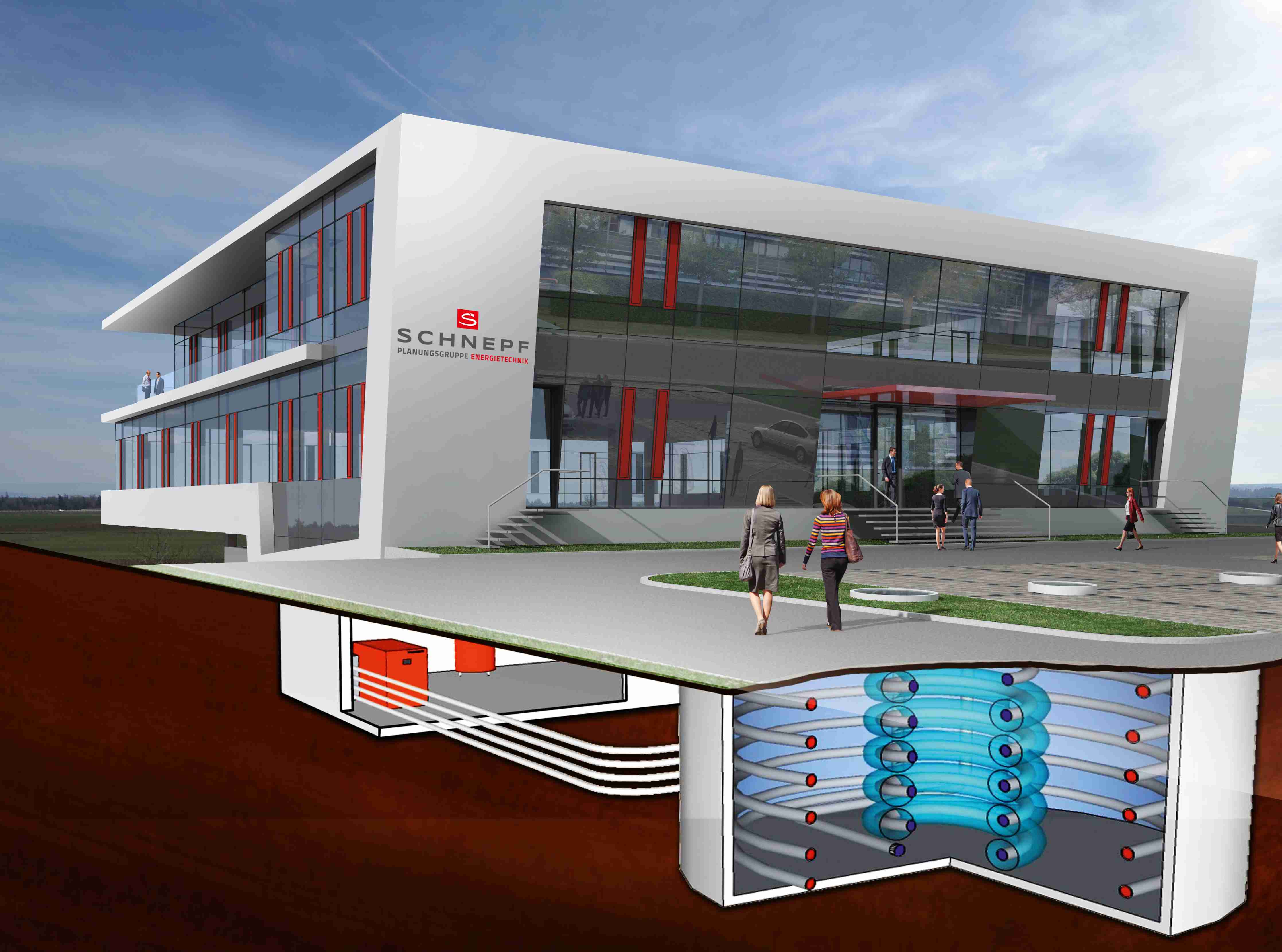 Grafik des Gebäudes