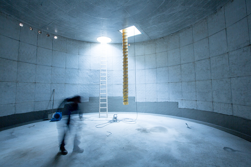 Eis-Energiespeicher in der Bauphase