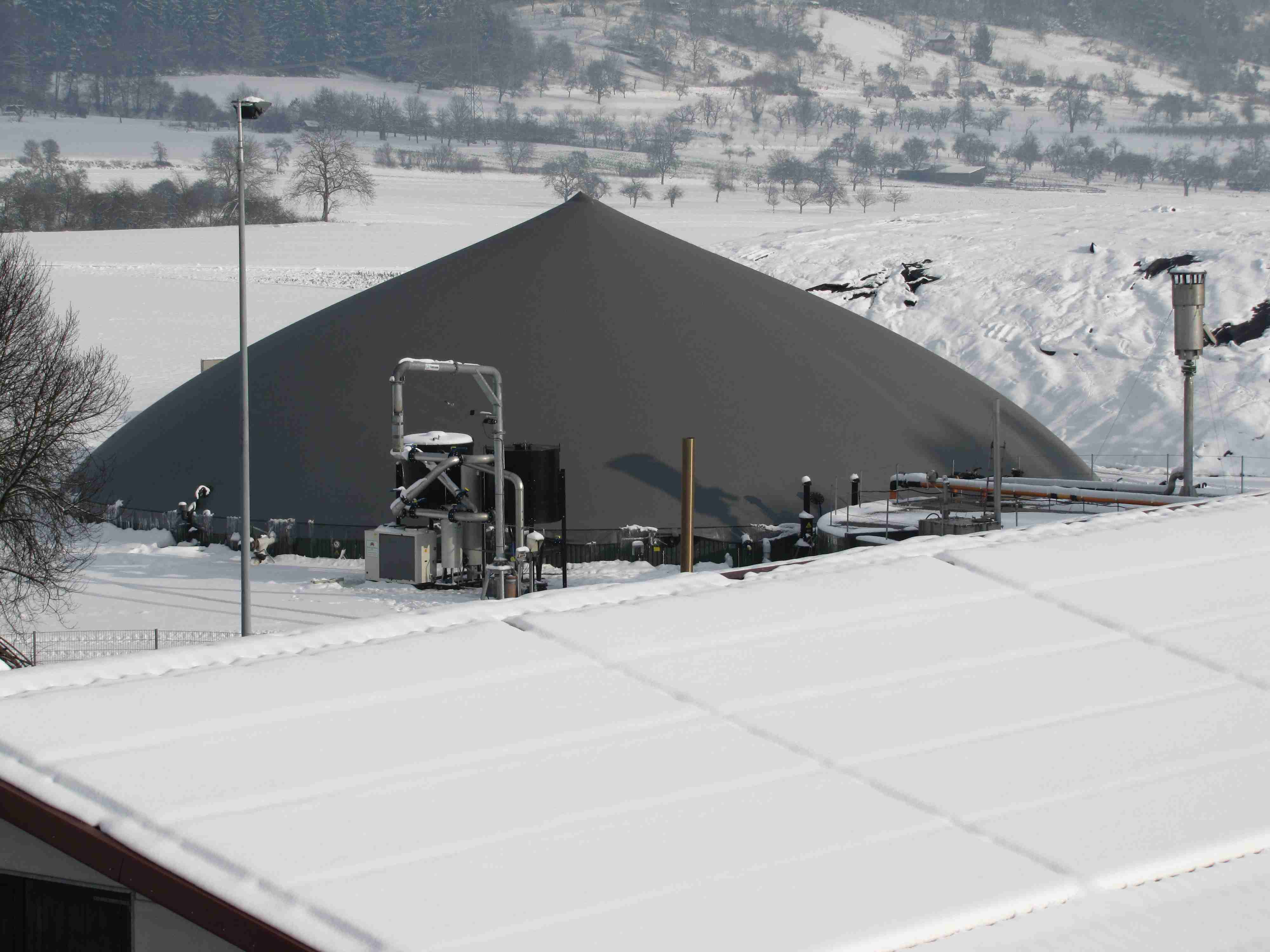 Biogasanlage mit Fermenter