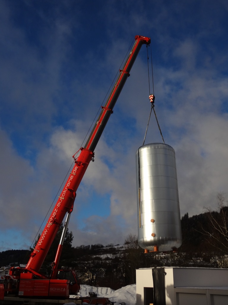 Anlieferung eine Gasaufbereitungsanlage