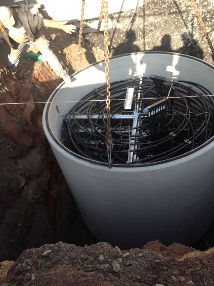 Eisspeicher in Baugrube