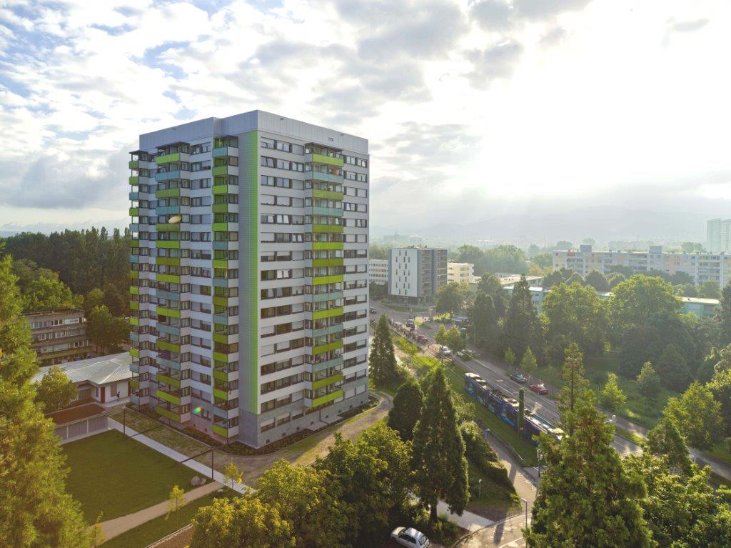 16-stöckiges Hochhaus Stadtteil Weingarten