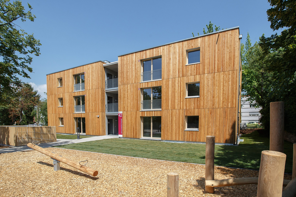 Gebäudemodell CUBE 11 in Massivholz-Bauweise