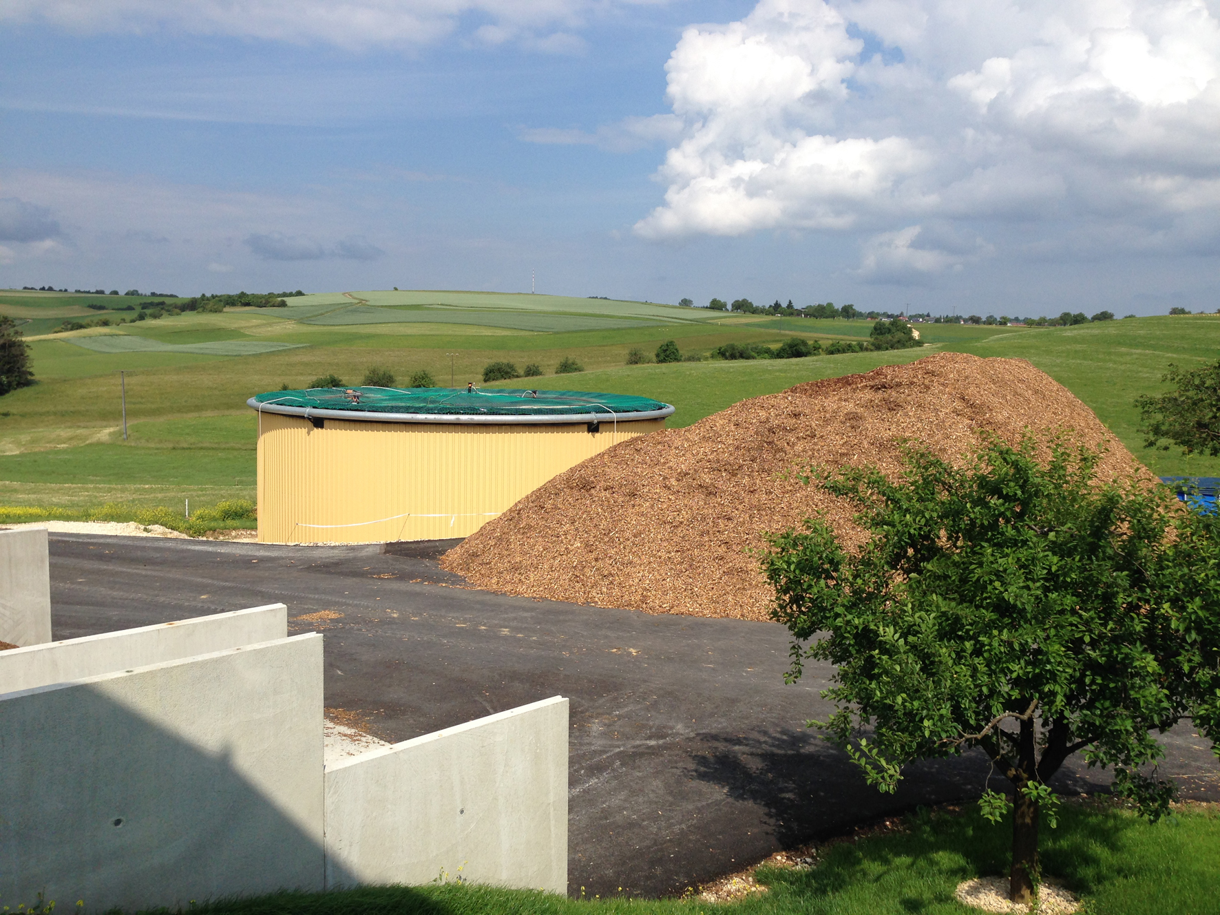 Hackschnitzel und Speicher
