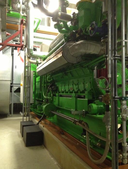 Blockheizkraftwerk im Klinikum