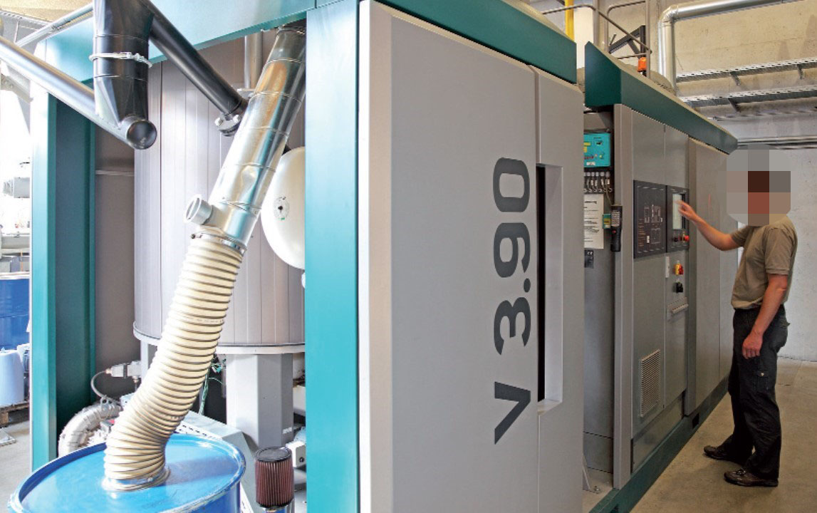 Holzpellet-Vergaser-Blockheizkraftwerk