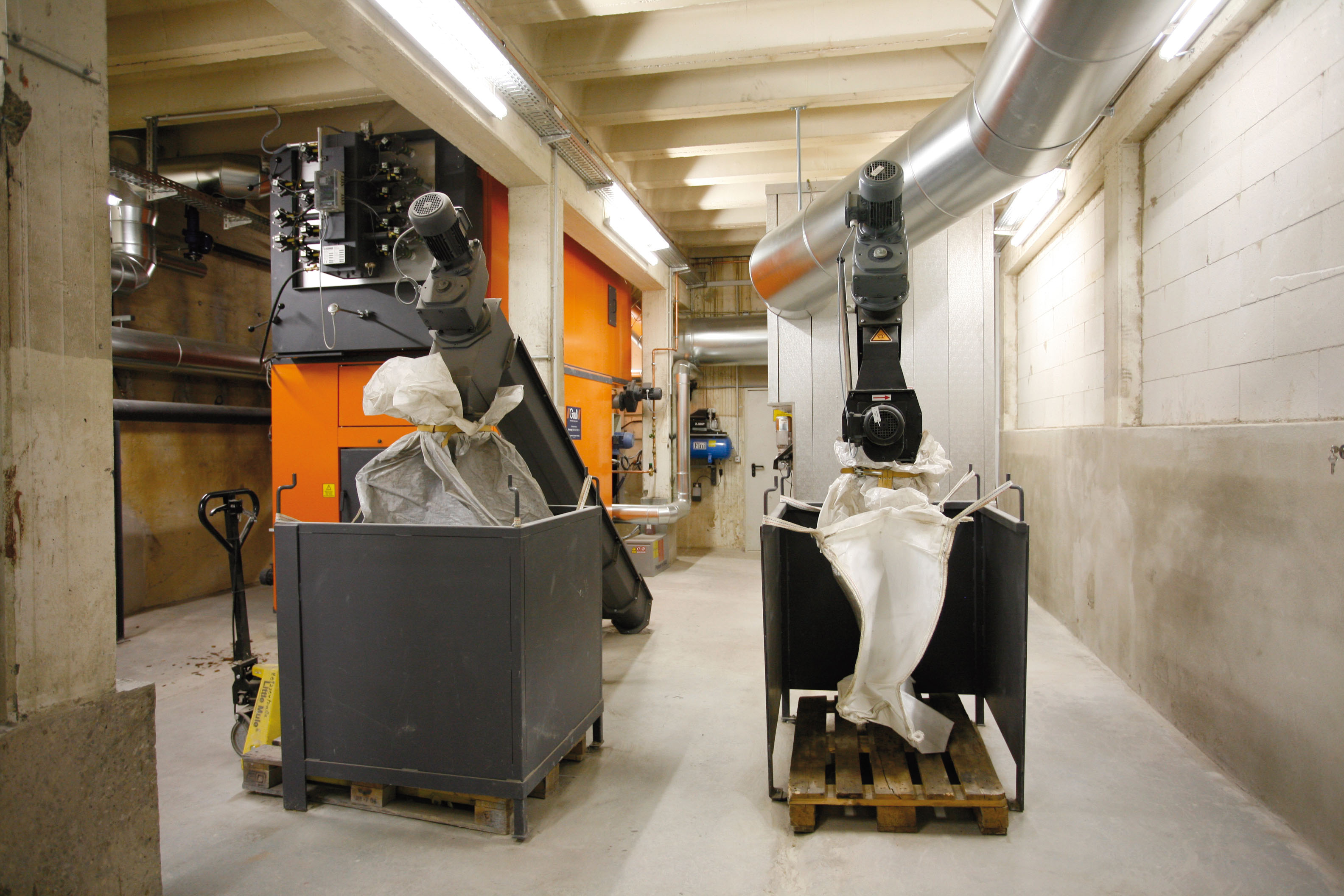 Heizzentrale nach der Sanierung